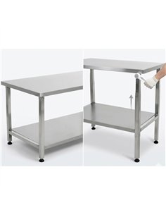 Stainless Steel Elevating Work Table 900 × 700 × H700–1000 mm | Professional CS25MCEWB7009