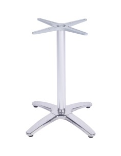 Brushed steel Table base 620mm Standard height | Stalwart DA-D011