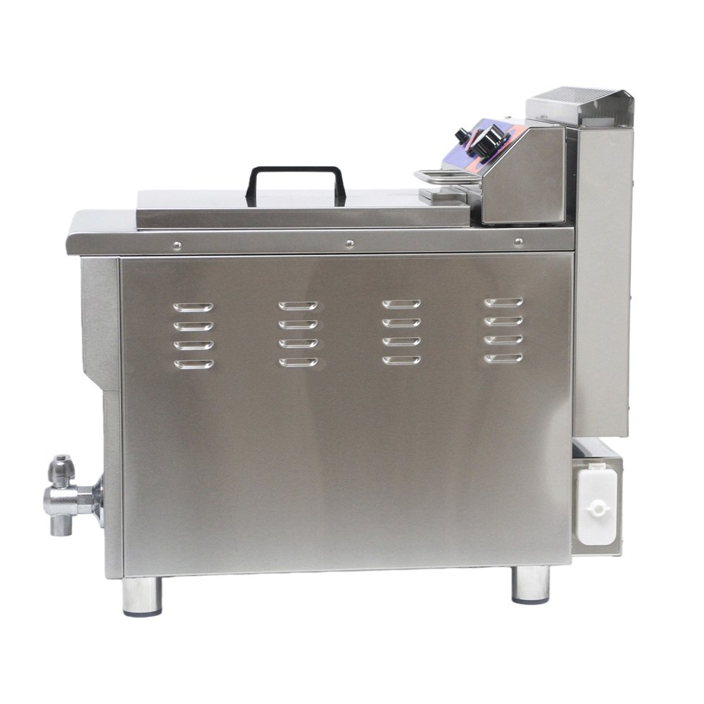 Commercial Single Tank Gas Fryer with Drain Tap - 14L Countertop | Professional CS25GF181