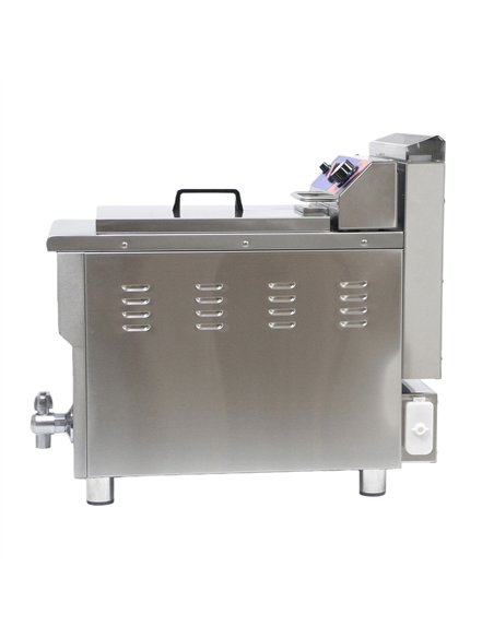 Commercial Single Tank Gas Fryer with Drain Tap - 14L Countertop | Professional CS25GF181