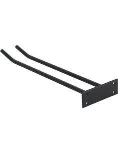 Wine Glass Rack Black Wall mounted Length 300mm 3 wine glasses | Professional CS25WGA18500300B 2
