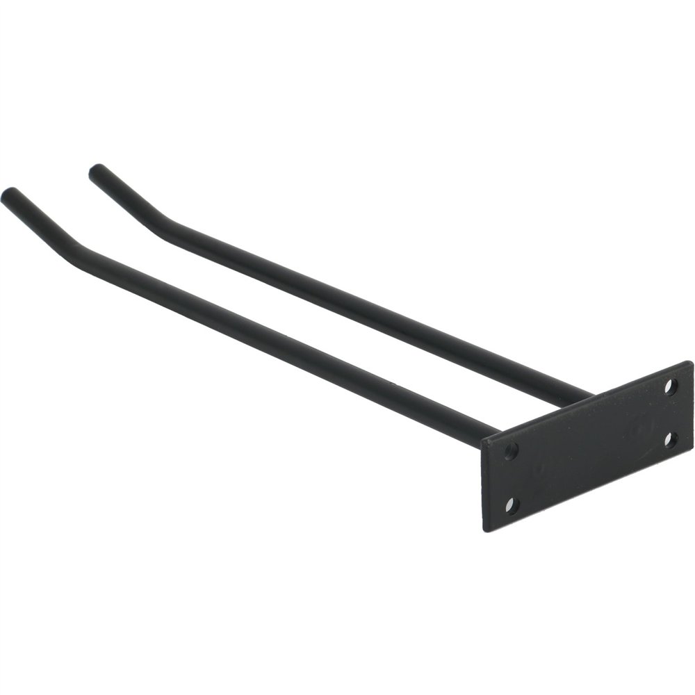 Wine Glass Rack Black Wall mounted Length 300mm 3 wine glasses | Professional CS25WGA18500300B