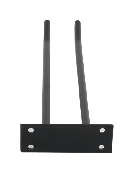 Wine Glass Rack Black Wall mounted Length 300mm 3 wine glasses | Professional CS25WGA18500300B