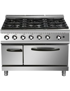 Professional Stainless Steel Gas Range Oven with 6 Burners | Professional CS25ADX776