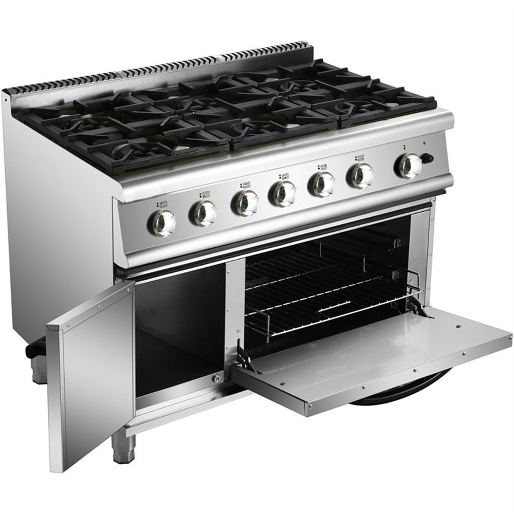 Professional Stainless Steel Gas Range Oven with 6 Burners | Professional CS25ADX776