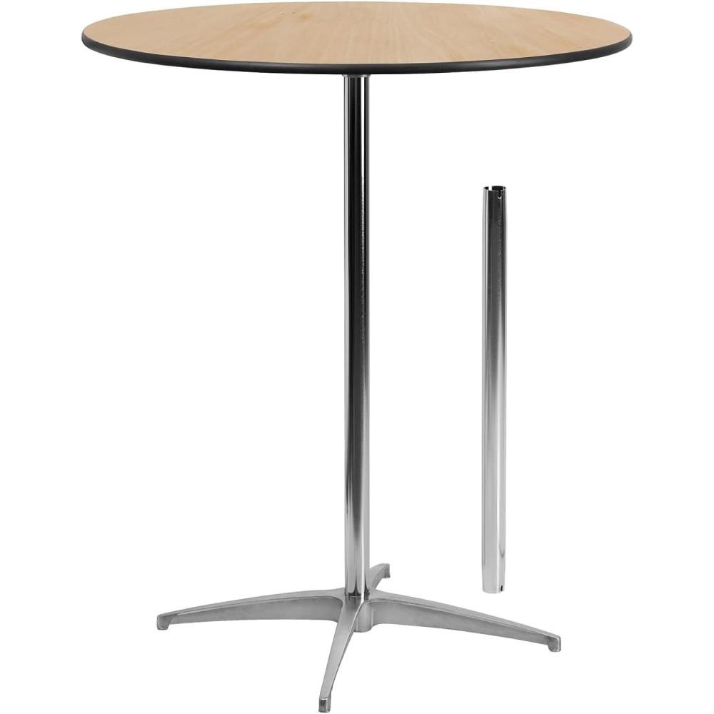 Bistro & Bar Table Plywood 760mm Round Adjustable Height 760/1060mm | Professional CS25AOX230