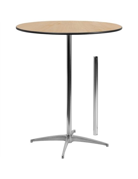 Bistro & Bar Table Plywood 760mm Round Adjustable Height 760/1060mm | Professional CS25AOX230