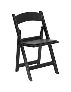 Foldable Chair Polypropylene Resin Black | Professional CS25AOX240