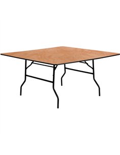 Square Folding Banquet Catering Table Plywood 1525x1525x760mm | Professional CS25AOX516