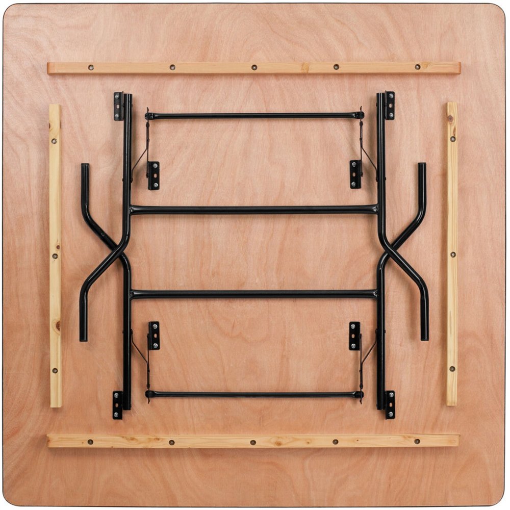Square Folding Banquet Catering Table Plywood 1525x1525x760mm | Professional CS25AOX516