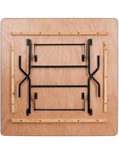 Square Folding Banquet Catering Table Plywood 1525x1525x760mm | Professional CS25AOX516
