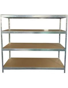 4-Tier Galvanized Heavy‑Duty Shelving Unit – 250kg per Shelf | Professional CS25KRT43