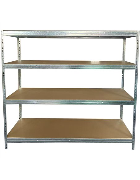 4-Tier Galvanized Heavy‑Duty Shelving Unit – 250kg per Shelf | Professional CS25KRT43