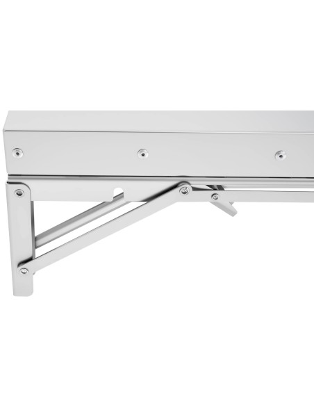 Commercial Stainless Steel Foldable Wall Mounted Shelf 1200x300x230mm | Professional CS25RTW41230