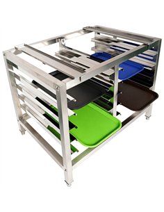 Stainless Steel Oven Stand with Dual Tray Rails 980x700x745mm | Professional CS25WAN112 2