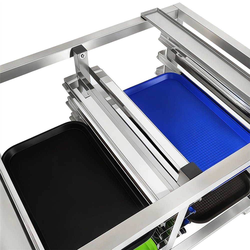 Stainless Steel Oven Stand with Dual Tray Rails 980x700x745mm | Professional CS25WAN112