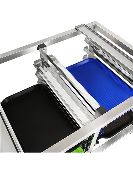 Stainless Steel Oven Stand with Dual Tray Rails 980x700x745mm | Professional CS25WAN112