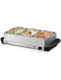Electric Buffet Server 3 Tray 3 x 2.5 litre Stainless steel 3 Large Multicooker | DA-BSW320