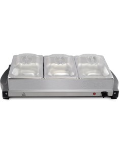 Electric Buffet Server 3 Tray 3 x 2.5 litre Stainless steel 3 Large Multicooker | DA-BSW320 2