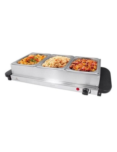 Electric Buffet Server 3 Tray 3 x 2.5 litre Stainless steel 3 Large Multicooker | DA-BSW320