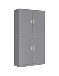 Professional Double Filing Cabinet 900x390x1800mm Grey | Professional CS25HDW04GREY
