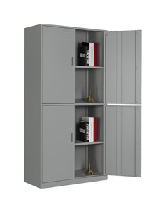 Professional Double Filing Cabinet 900x390x1800mm Grey | Professional CS25HDW04GREY 2