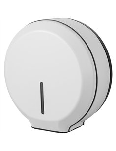 Commercial Toilet Roll Dispenser Embossed White Steel Wall Mounted 340×138×343mm | Professional CS25KW7311WHITE