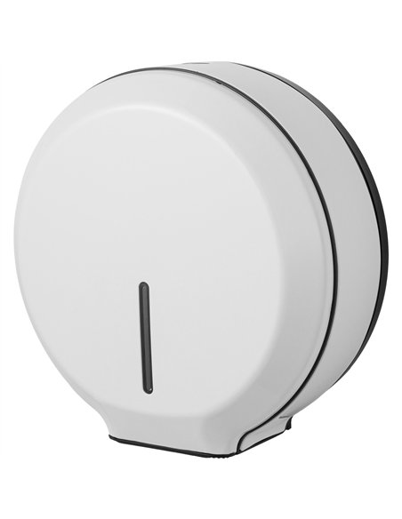 Commercial Toilet Roll Dispenser Embossed White Steel Wall Mounted 340×138×343mm | Professional CS25KW7311WHITE