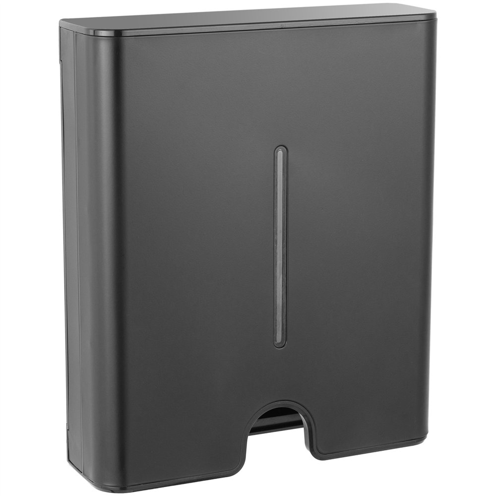 Commercial Paper Towel Dispenser Black Stainless Steel Wall Mounted 300×105×360mm | Professional CS25KW7370BLACK