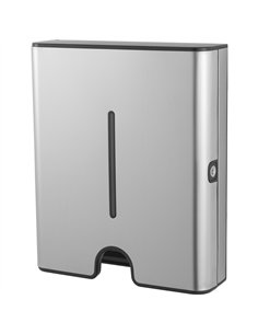Commercial Paper Towel Dispenser Brushed Stainless Steel Wall Mounted 300×105×360mm | Professional CS25KW7370BRUSHED