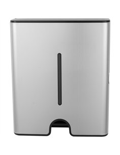 Commercial Paper Towel Dispenser Brushed Stainless Steel Wall Mounted 300×105×360mm | Professional CS25KW7370BRUSHED 2