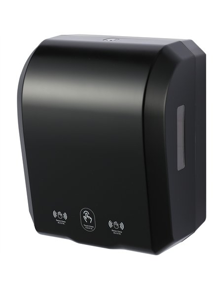 Commercial Automatic Universal Roll Paper Dispenser Black 300×217×362mm | Professional CS25KW7396BLACK