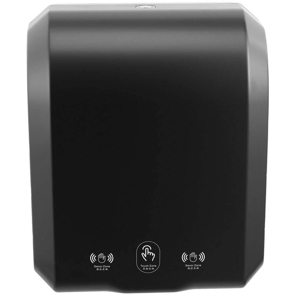 Commercial Automatic Universal Roll Paper Dispenser Black 300×217×362mm | Professional CS25KW7396BLACK