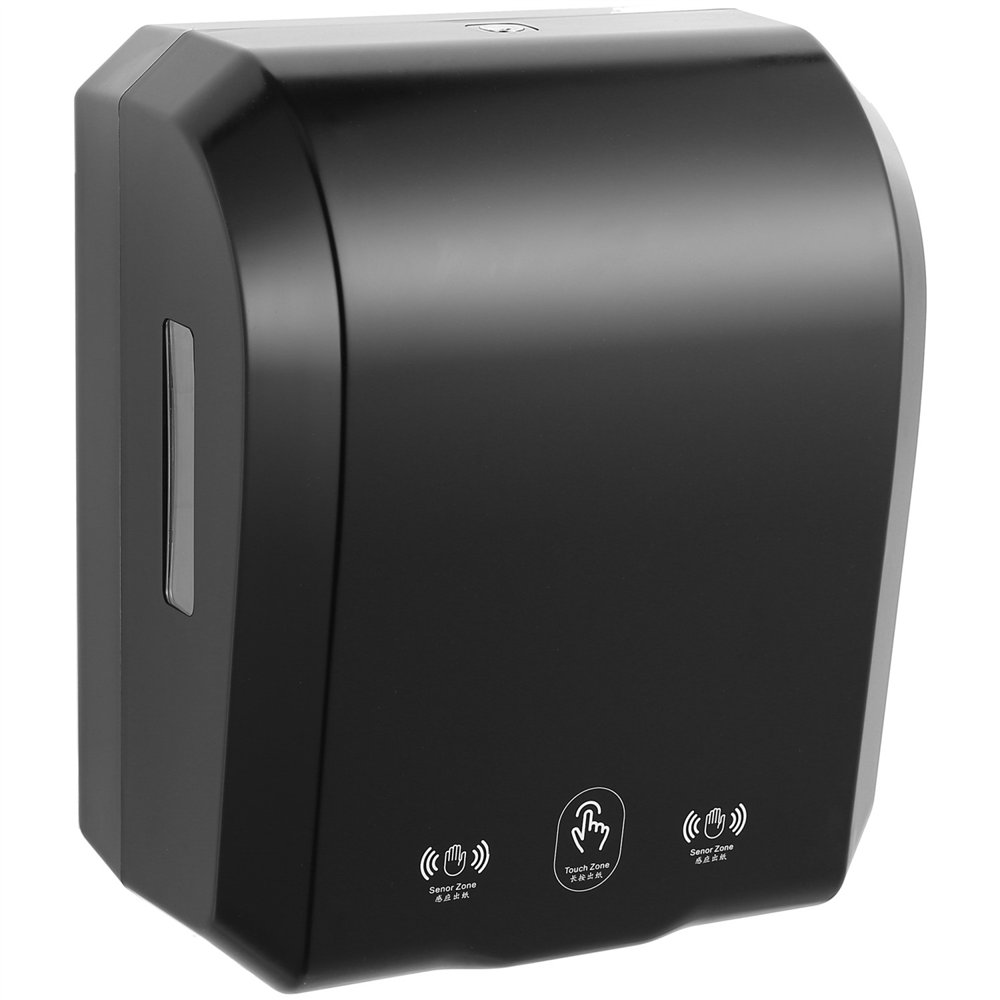 Commercial Automatic Universal Roll Paper Dispenser Black 300×217×362mm | Professional CS25KW7396BLACK