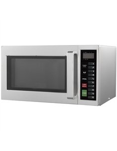 Commercial Flatbed Microwave Oven 25L 1000W Full Stainless Steel 520×312×440mm | Professional CS25P100M25ASL5S