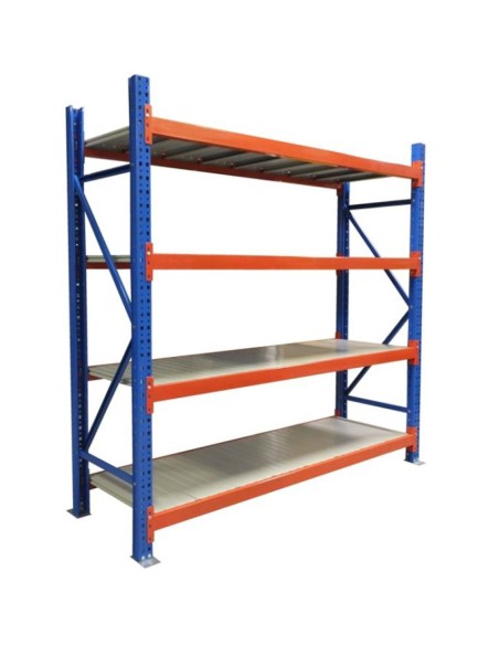 Long Span Warehouse Racking 2000x900x2400mm 4 Shelves 600kg Capacity | Professional CS25FUJI430