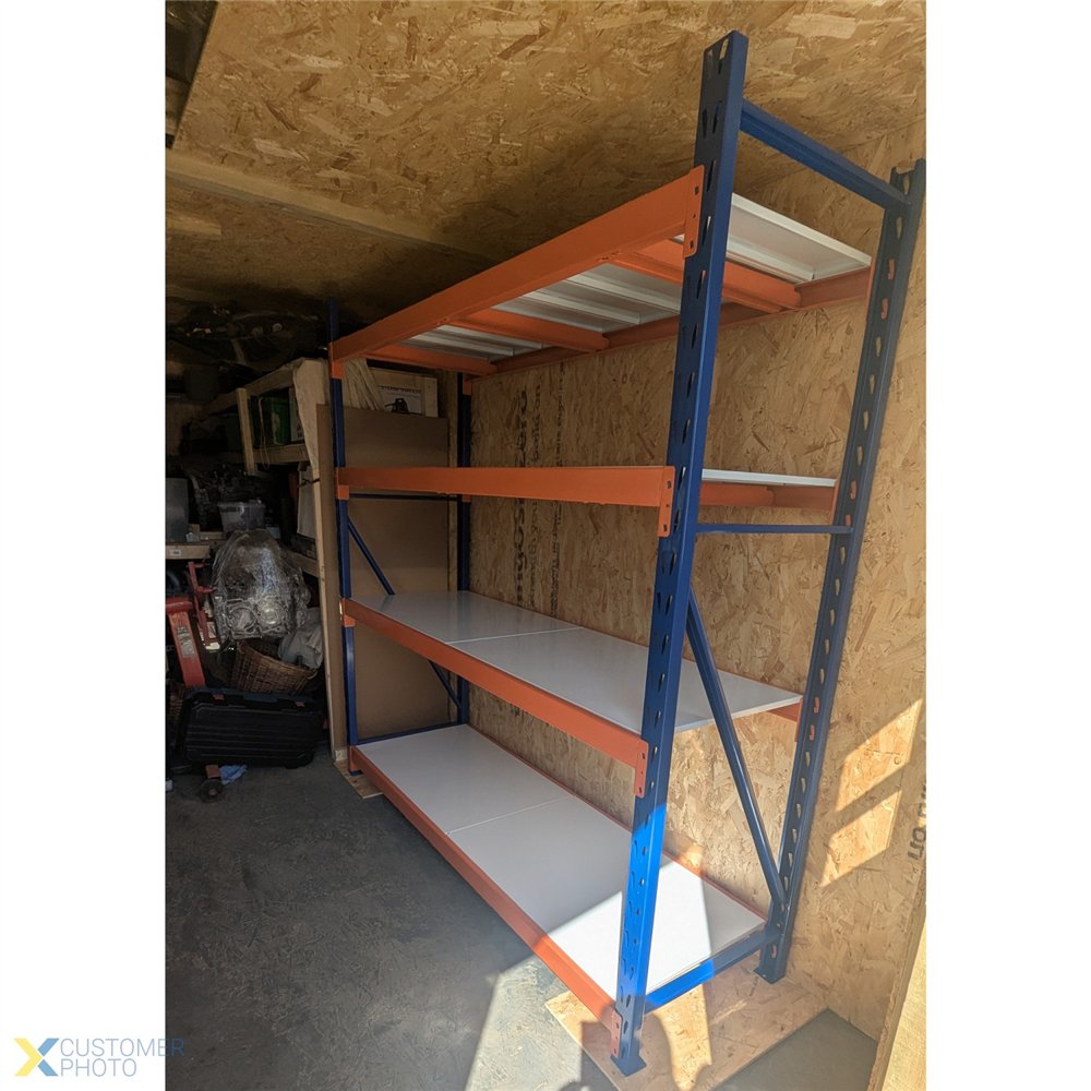 Long Span Warehouse Racking 2000x900x2400mm 4 Shelves 600kg Capacity | Professional CS25FUJI430