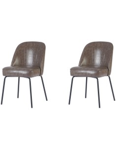 Taupe Upholstered Dining Chair with Black Metal Frame 490×600×830mm | Professional CS25TJG201
