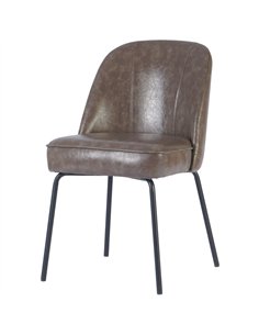 Taupe Upholstered Dining Chair with Black Metal Frame 490×600×830mm | Professional CS25TJG201 2