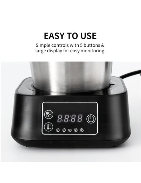 Commercial Electric Multifunction Milk Frother 500W Stainless Steel | Professional CS25MF0901