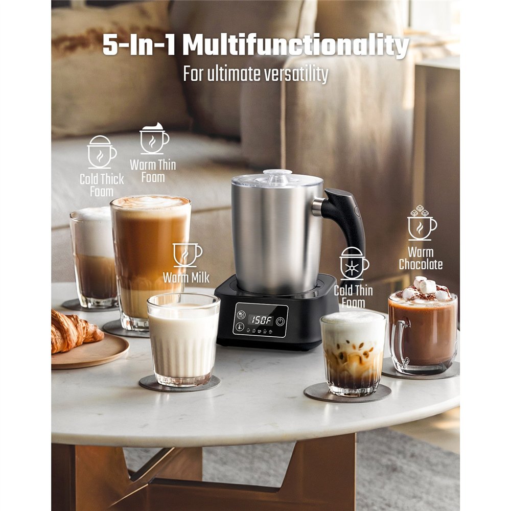 Commercial Electric Multifunction Milk Frother 500W Stainless Steel | Professional CS25MF0901