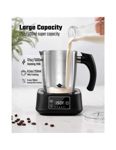 Commercial Electric Multifunction Milk Frother 500W Stainless Steel | Professional CS25MF0901
