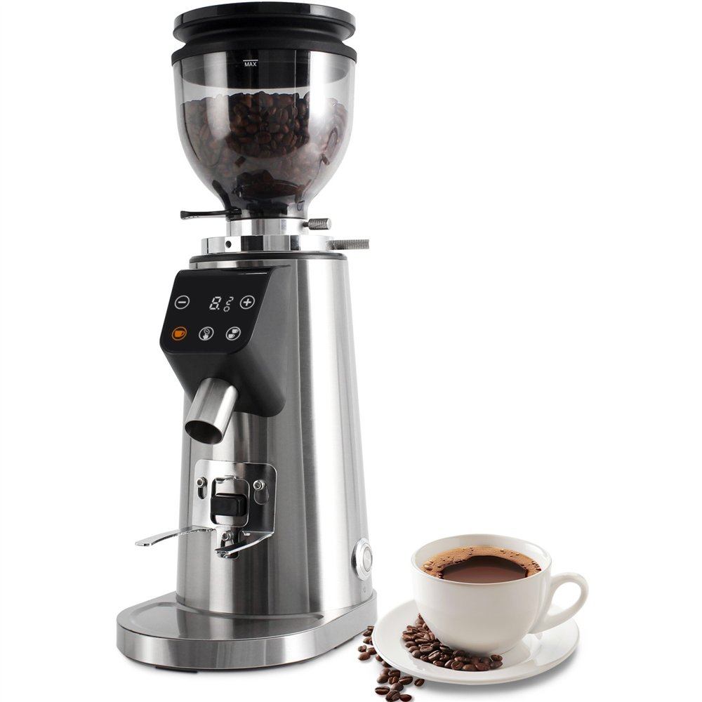 Commercial Electric Conical Burr Coffee Grinder 150W with 245g Bean Hopper | Professional CS25BDCG308