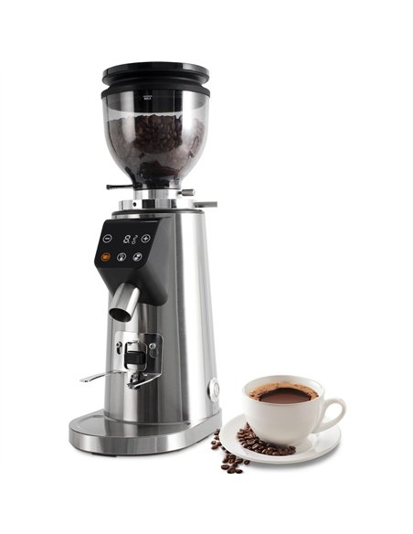 Commercial Electric Conical Burr Coffee Grinder 150W with 245g Bean Hopper | Professional CS25BDCG308