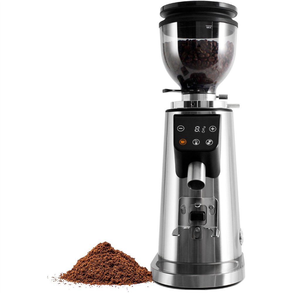 Commercial Electric Conical Burr Coffee Grinder 150W with 245g Bean Hopper | Professional CS25BDCG308