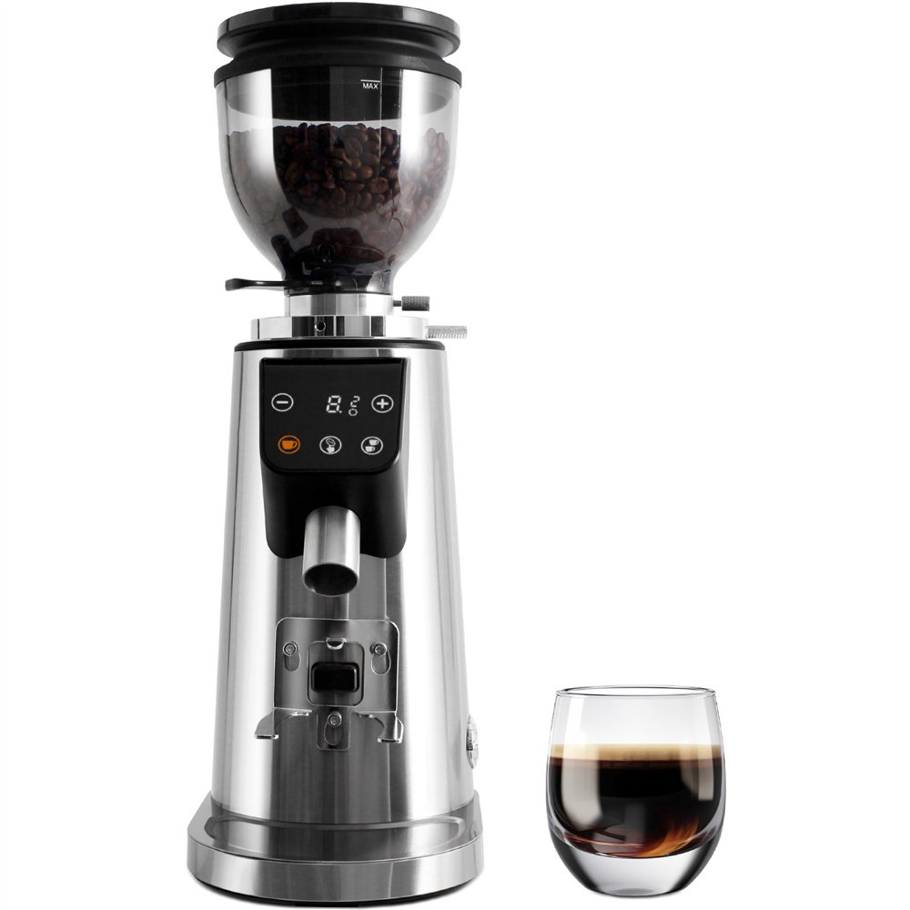 Commercial Electric Conical Burr Coffee Grinder 150W with 245g Bean Hopper | Professional CS25BDCG308