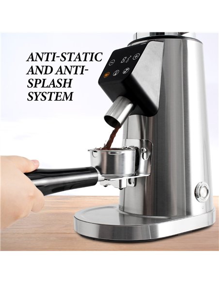 Commercial Electric Conical Burr Coffee Grinder 150W with 245g Bean Hopper | Professional CS25BDCG308