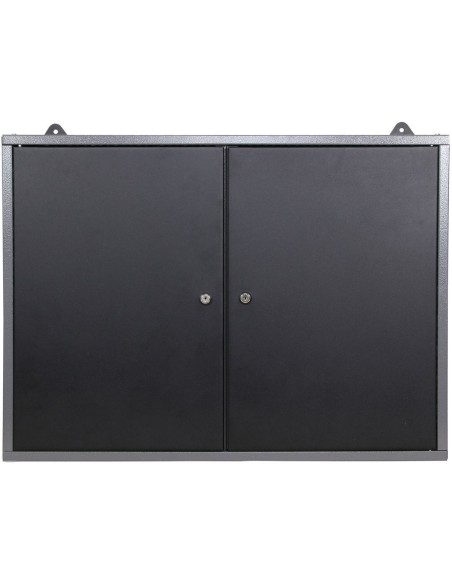 Professional Grey and Black Wall Mounted Double Door Tool Cabinet with Key 800x200x600mm | DA-TC002