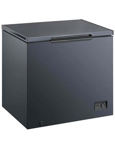 Commercial Chest Freezer with Single Solid Lid 300L 1110x620x835mm Black | Professional CS25HM300