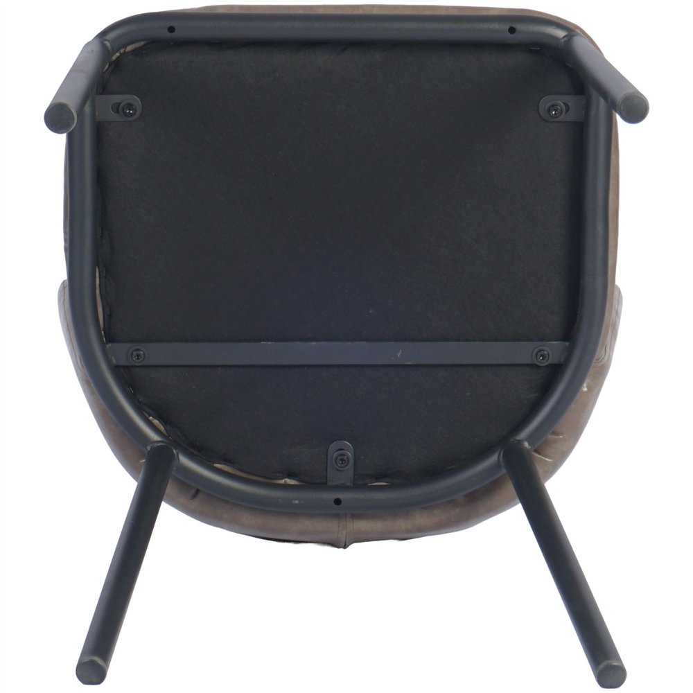 Taupe Upholstered Dining Chair with Black Metal Frame 470×595×810mm | Professional CS25TJG203